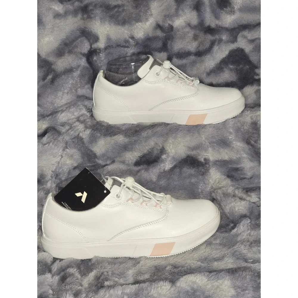 NWB Anodyne‎ No. 93 Casual Sneaker Women's size 8 white, pink accent